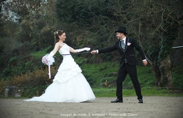 mariage vintage chic romantique rose poudré gris blanc Melle Cereza blog mariage