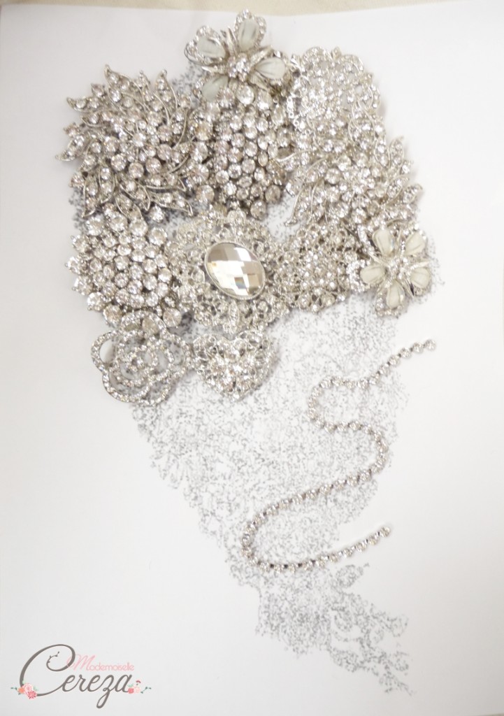 accessoire mariage chic bouquet broches bijoux précieux melle cereza