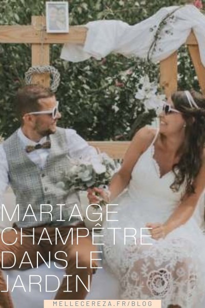 mariage champetre chic canon au jardin