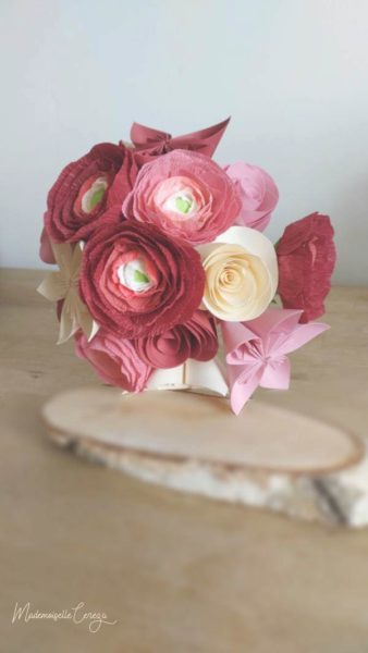 bouquet origami mariage