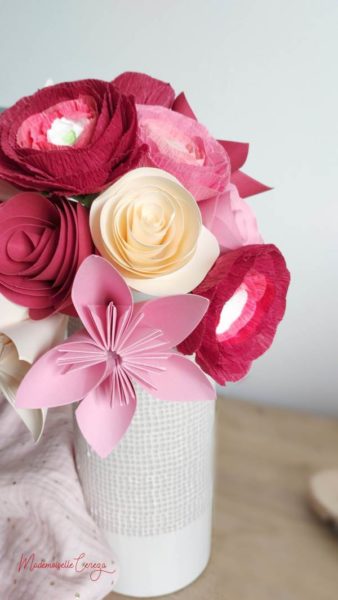 bouquet origami mariage