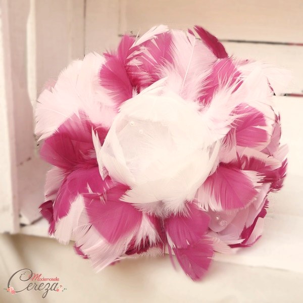 bouquet plumes mariage