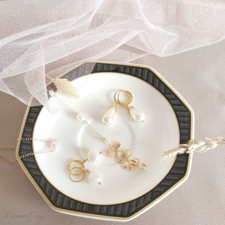 bijoux perles mariée