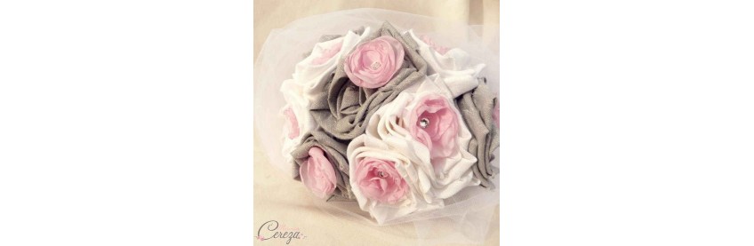 Mariage rose et gris